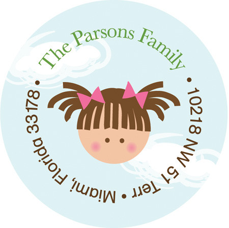 Stroll In The Park Kid Address Labels