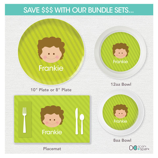 Just Like Me Boy Green Kids Placemat