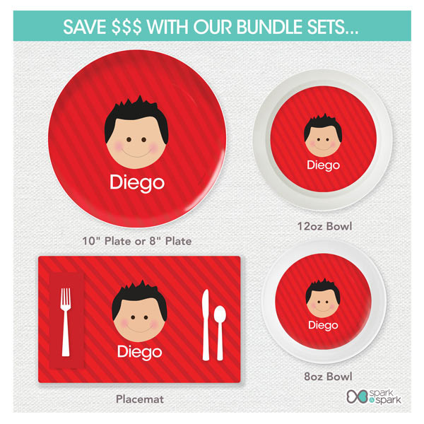 Just Like Me Boy Red Kids Placemat