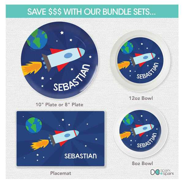 Rocket on the Sky Kids Placemats