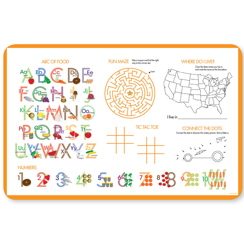 Cute Baby Lion Kids Placemats