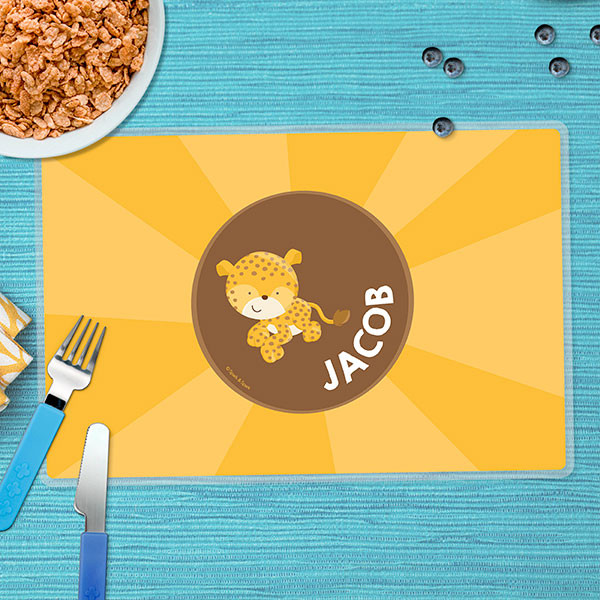 Cute Baby Cheetah Kids Placemats
