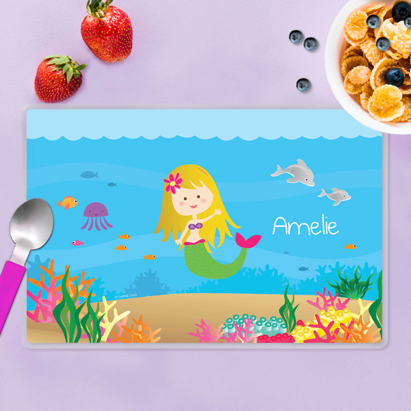 Sweet Mermaid Kids Placemat