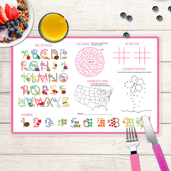 Yo Ho Pirate Girl Kids Placemat