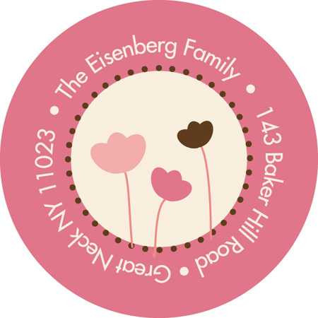 Field Of Tulips Baby Address Labels