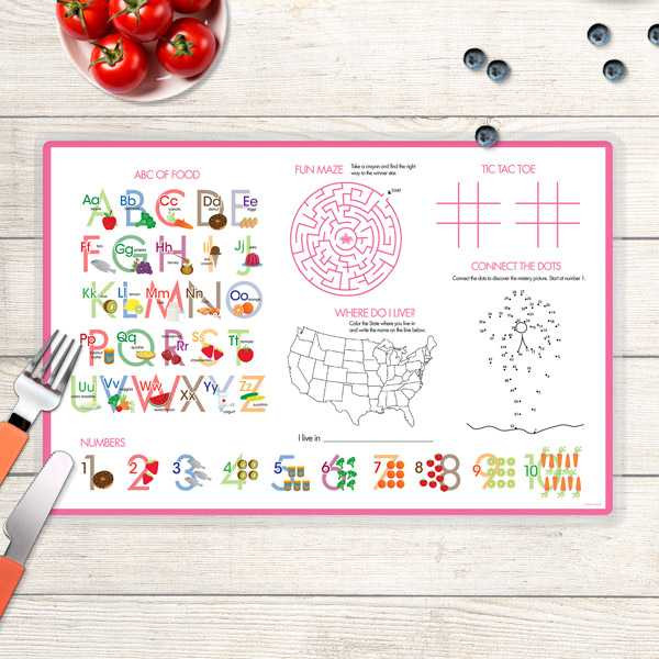 Spring Blooms Kids Placemat