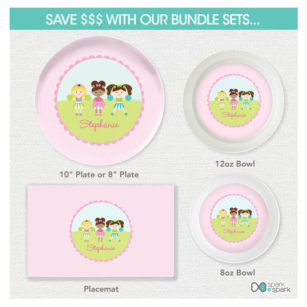 Three Cheerleaders Kids Placemat