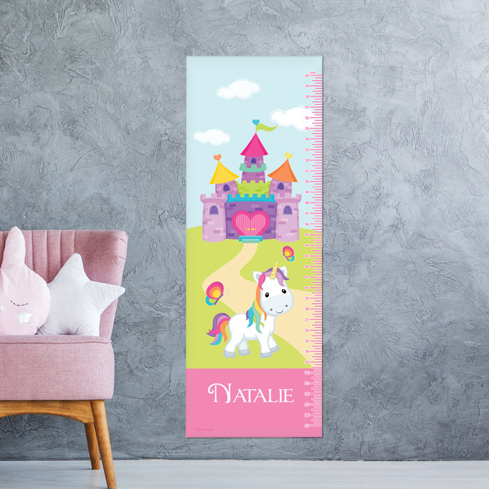 Pretty Heart Castle Kids Growth Chart