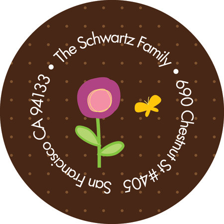 Magical Blossoms Cute Address Labels