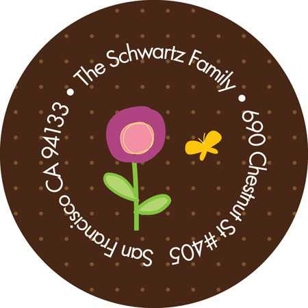 Magical Blossoms Cute Address Labels