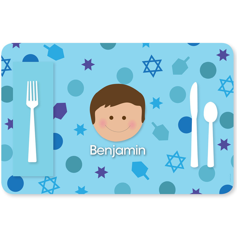 Hanukkah Joy Boy Kids Placemat