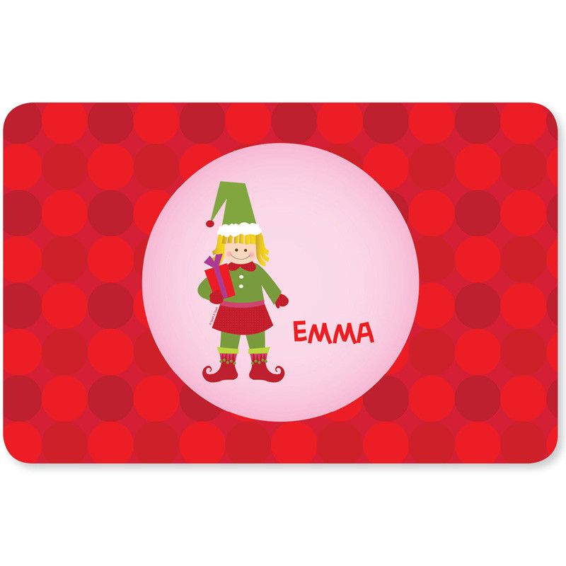 Cute Elf Girl Kids Placemat