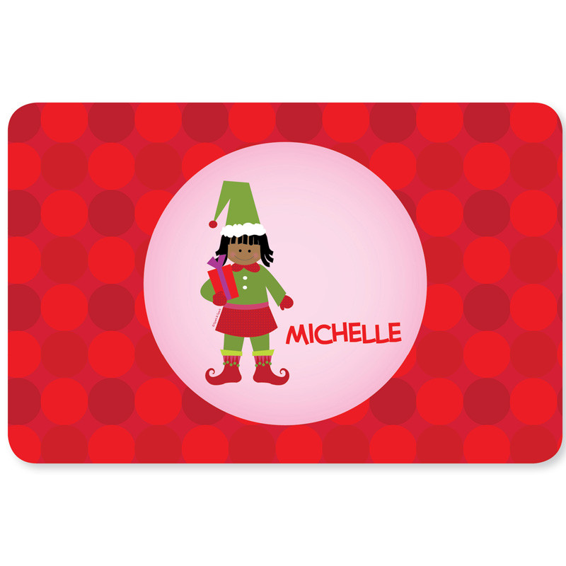 Cute Elf Girl Kids Placemat