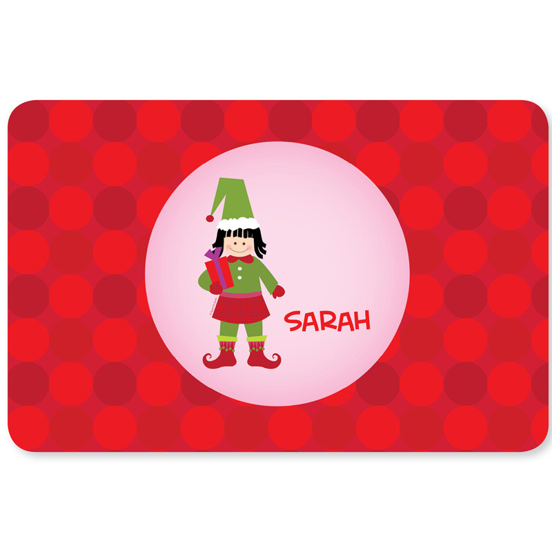 Cute Elf Girl Kids Placemat