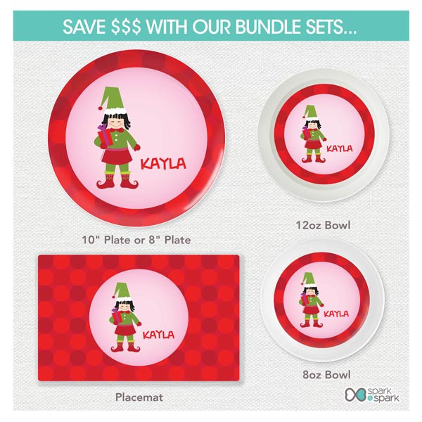 Cute Elf Girl Kids Placemat