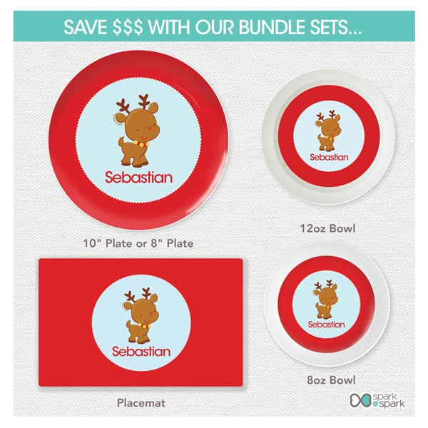 Sweet Baby Blue Deer Kids Placemat