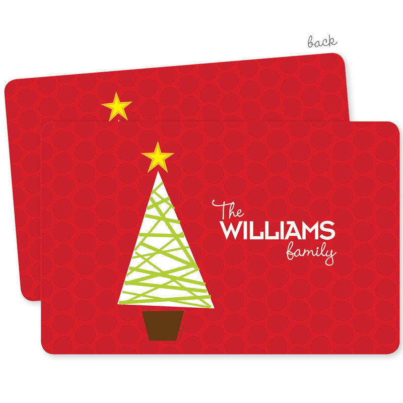 A Modern Kind of Tree Holiday Placemat