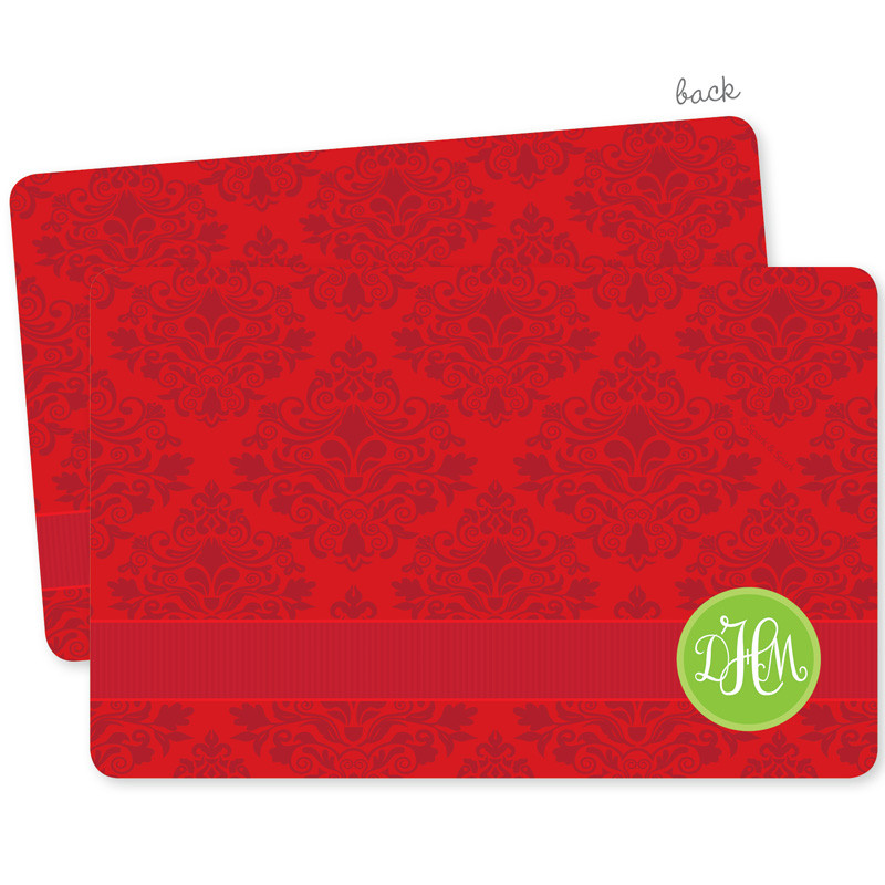 Simply Damask Holiday Placemat