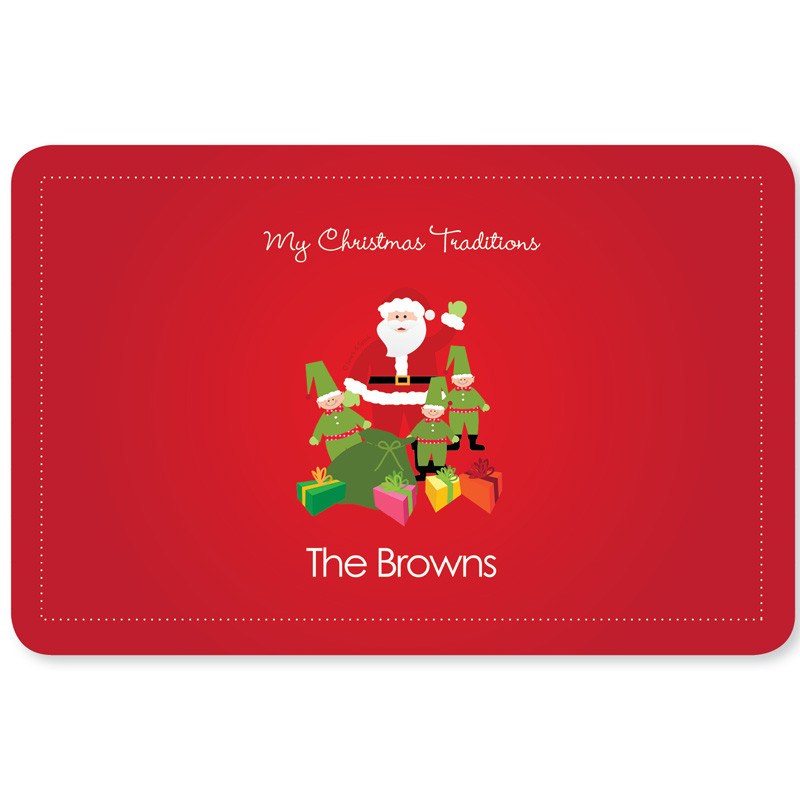 Santa's Tradition Holiday Placemat