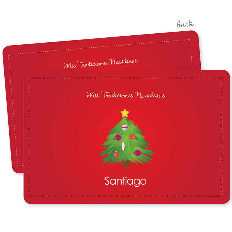 La Tradicion de el Arbol Holiday Placemat
