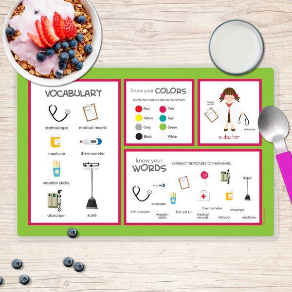 Doctor's Visit Kids Placemat