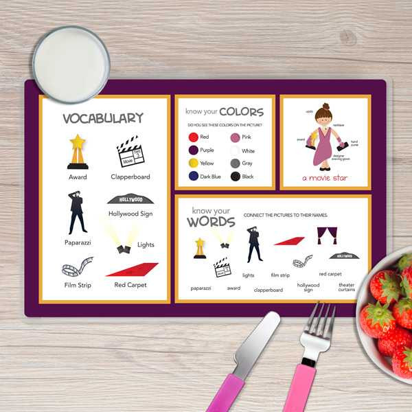 In the Spotlight Kids Placemat