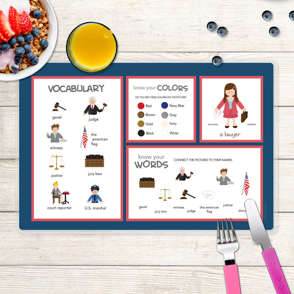 Legally Correct Kids Placemat