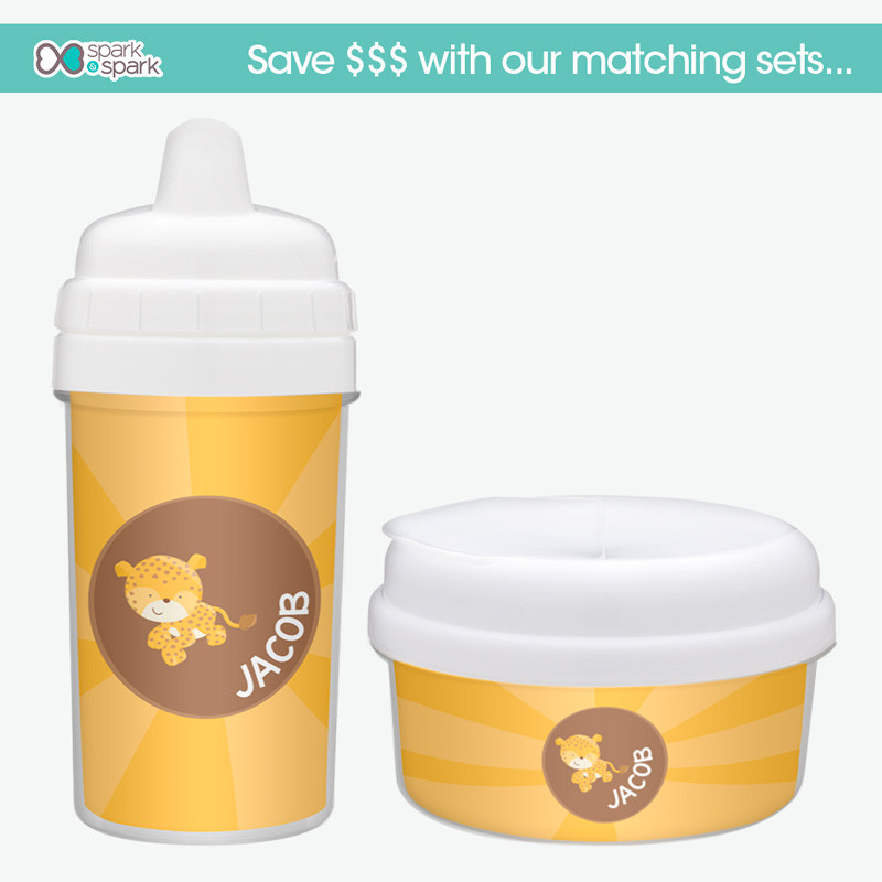 Cute Baby Cheetah Sippy Cup