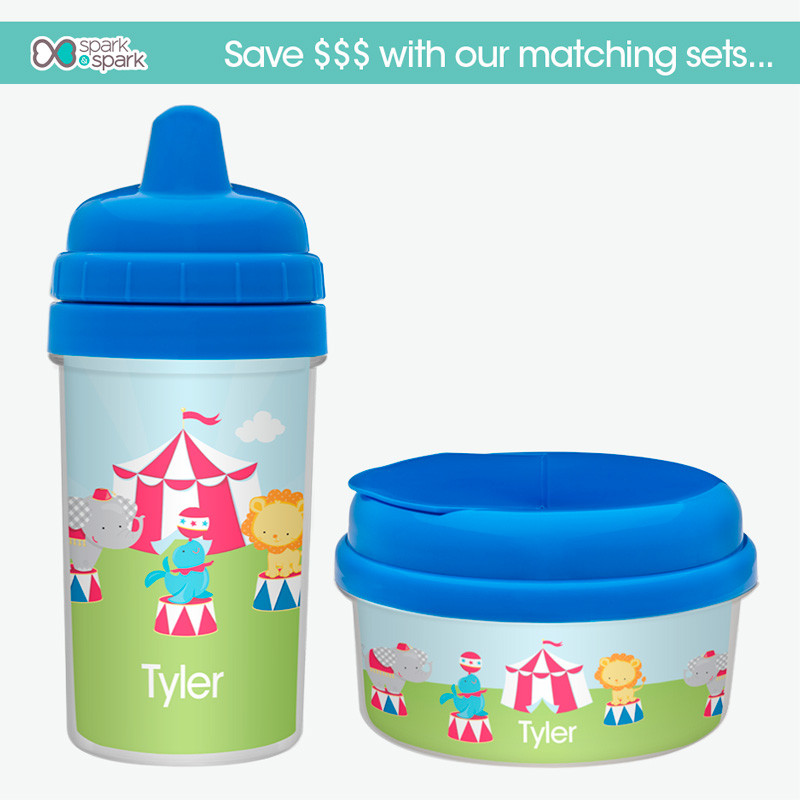 Fun Circus Personalized Baby Sippy Cups