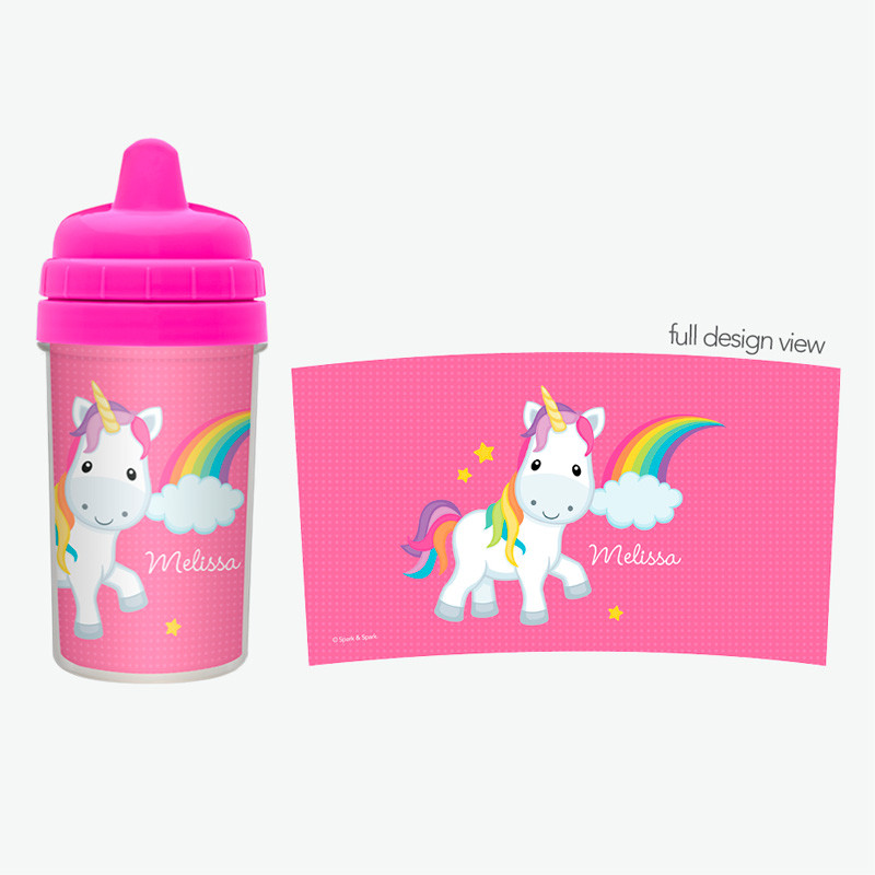 Rainbow Unicorn Kids Sippy Cups