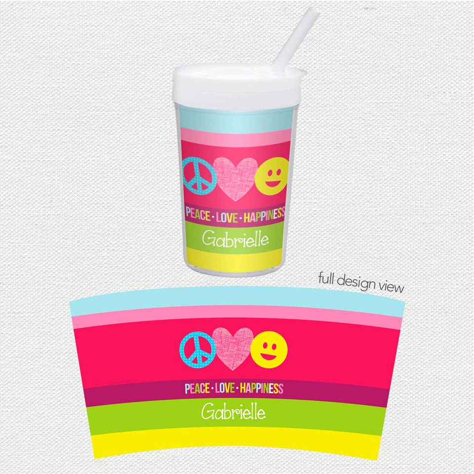 Peace & Love Signs Toddler Cup