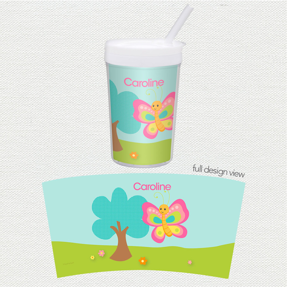 Cute and Sweet Butterfly Toddler Cup
