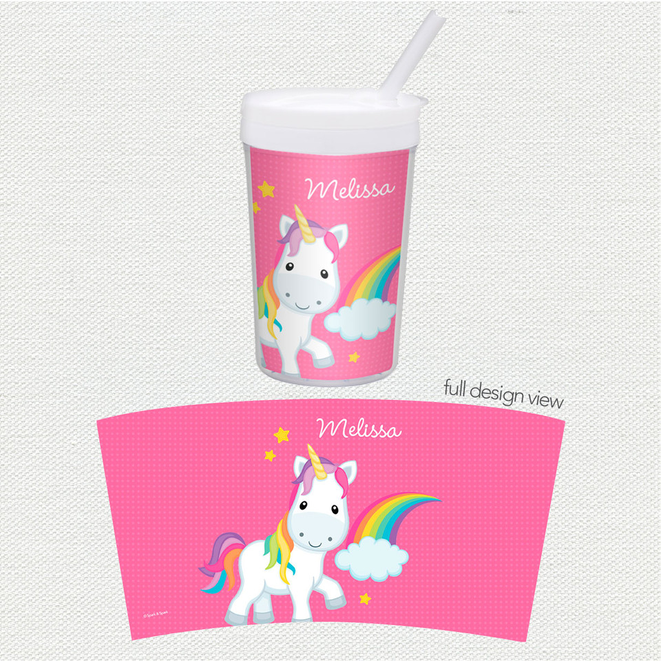 Rainbow Unicorn Toddler Cup