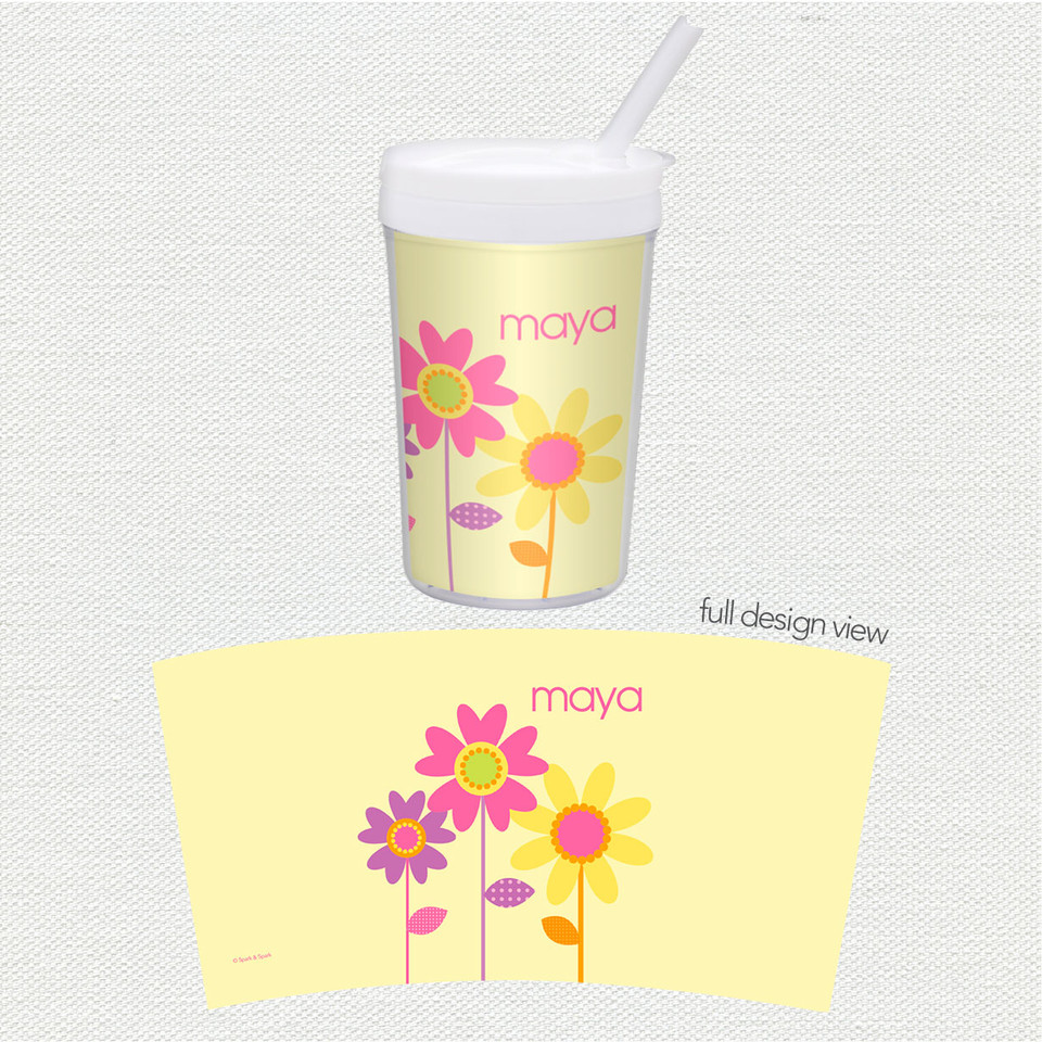 Three Spring Blooms Toddler Cup