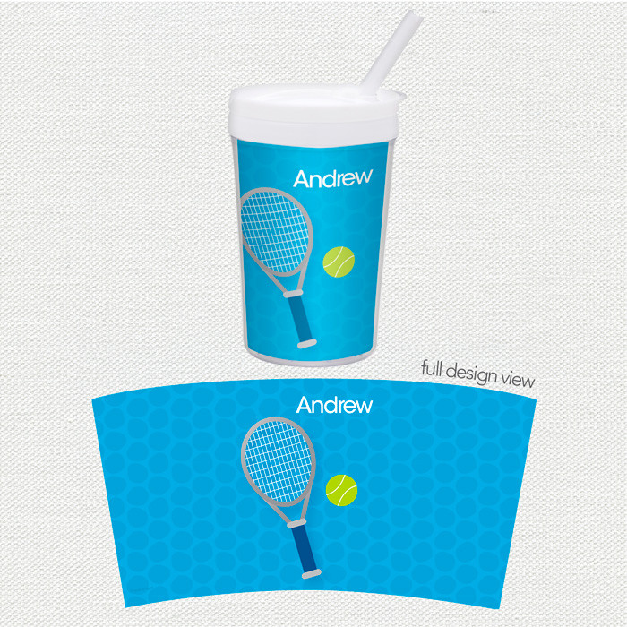 Tennis Fan Boy Toddler Cup