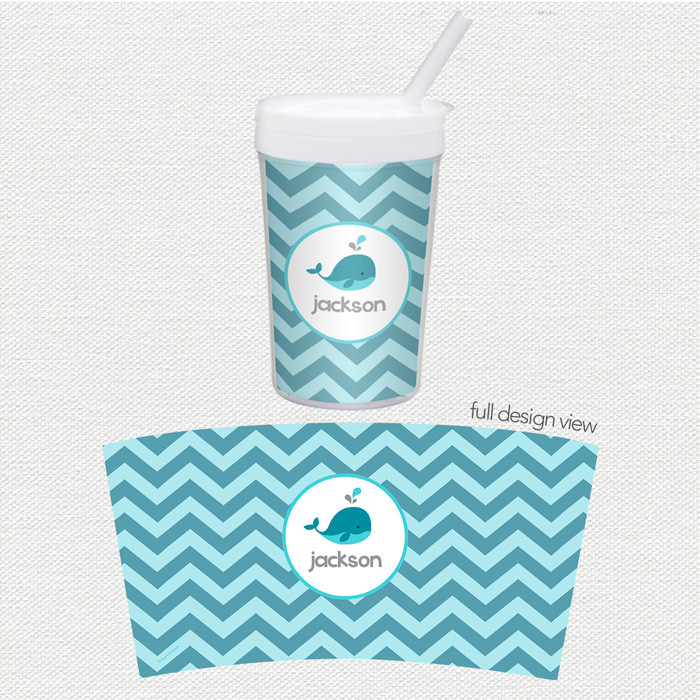Sweet Little Blue Whale Toddler Cup