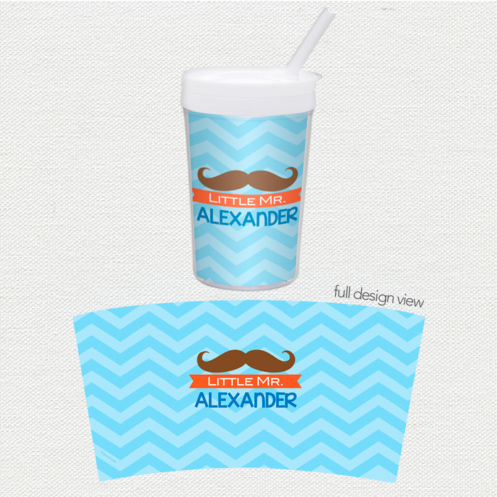 Little Mr. Mustache Toddler Cup