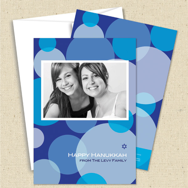 Front and back (optional) with white envelope