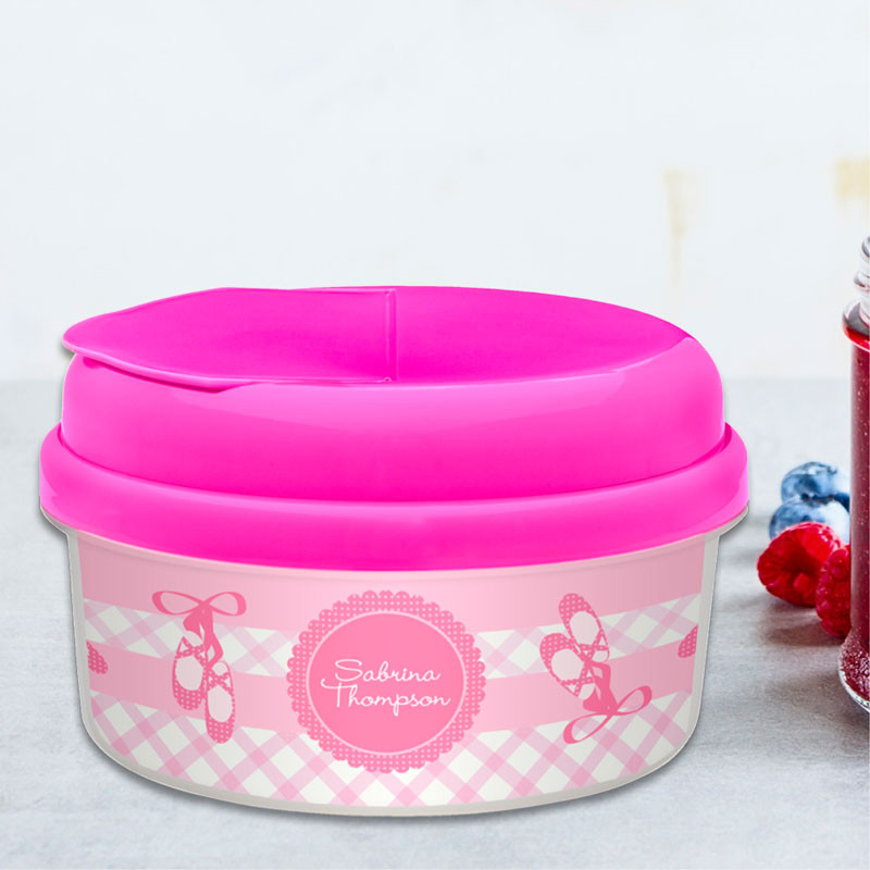 My Ballerina Shoes Snack Bowls With Lids