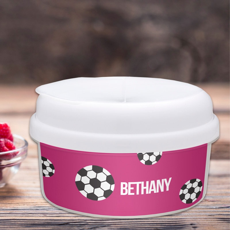 Soccer Fan Purple Snackbowls For Toddlers