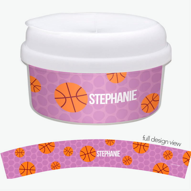 Basketball Fan Toddler Snack Bowl