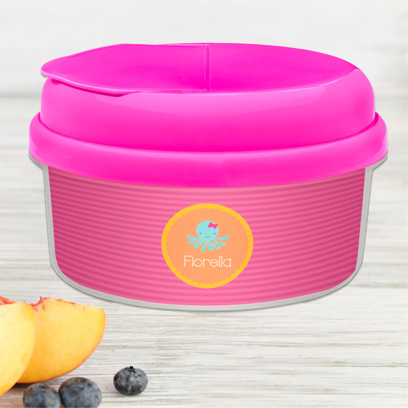 Cute Octopus Personalized Snack Bowl