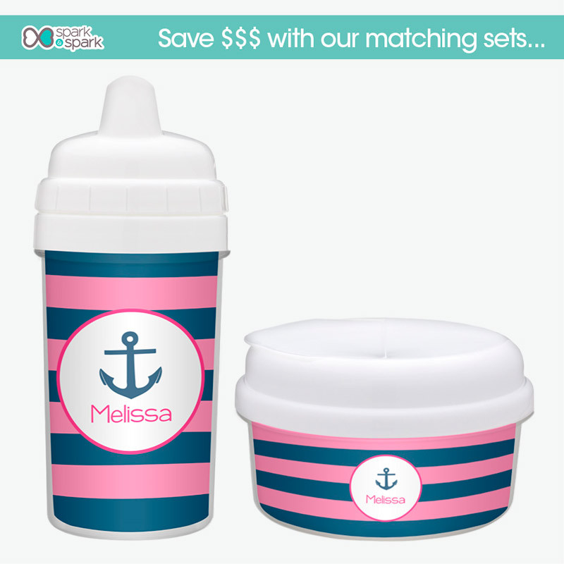 Let's Sail Pink Snack Bowl