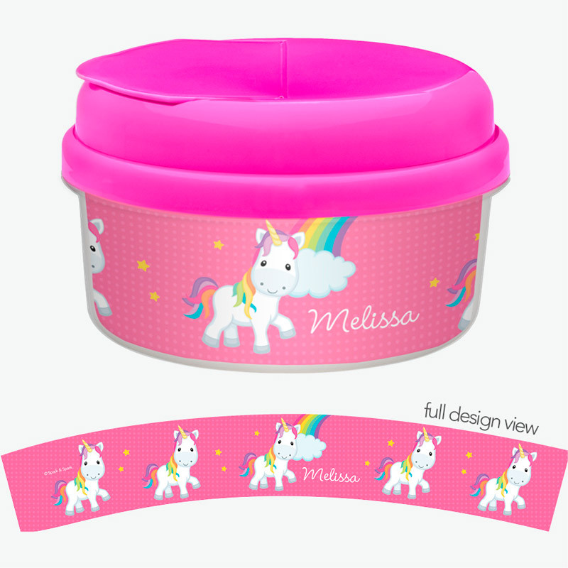Rainbow Unicorn Snack Bowls For Kids