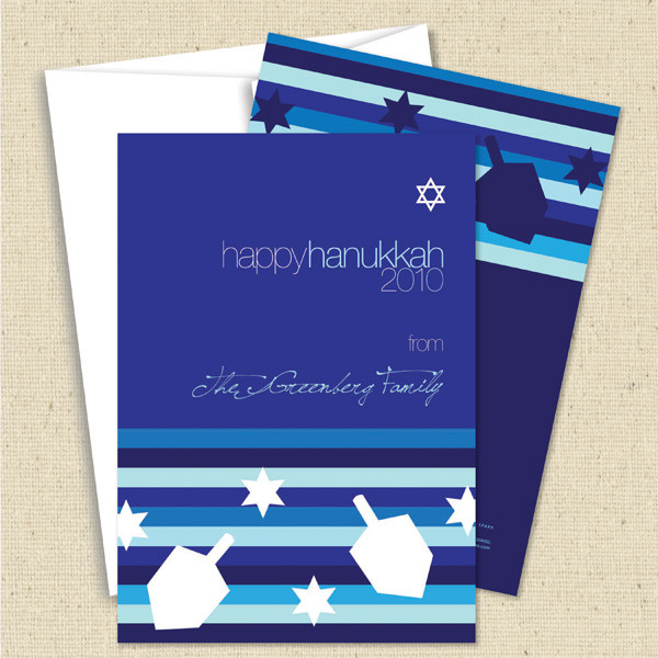 Front and back (optional) with white envelope