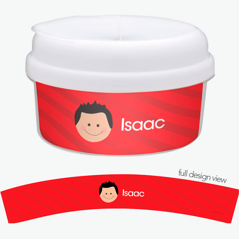 Just Like Me Boy Red Snack Bowl
