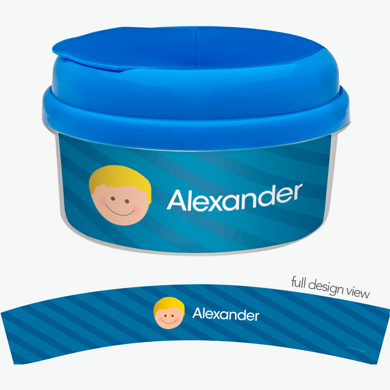 Just Like Me Boy Blue Snack Bowl