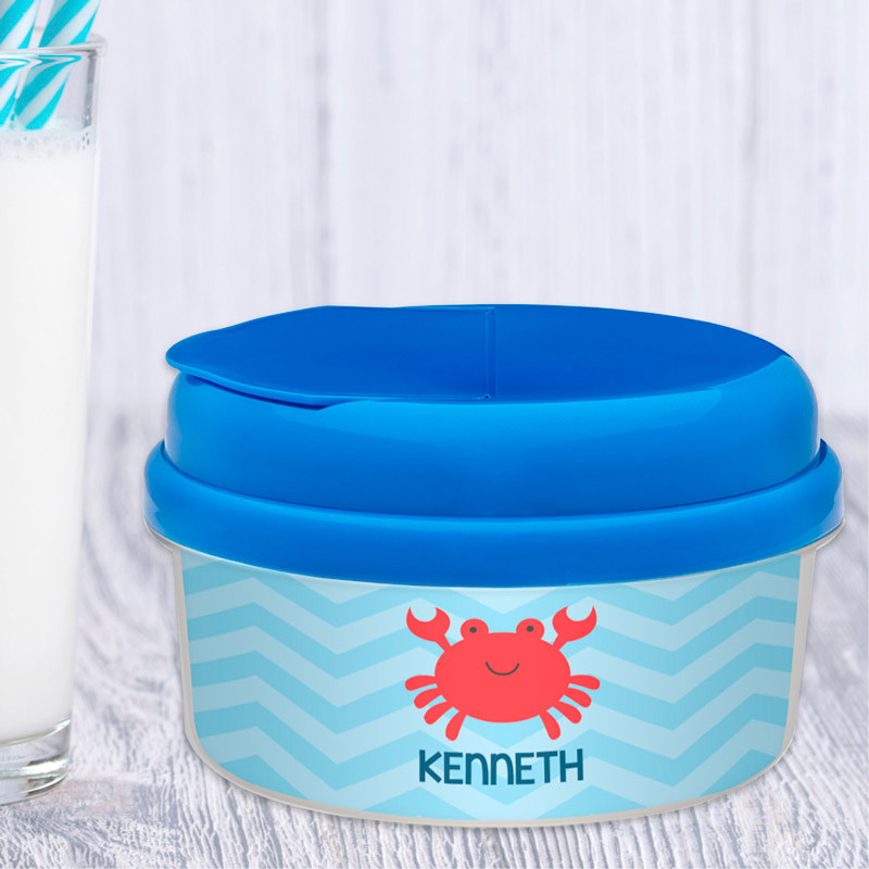 Happy Crab Toddler Snack Bowl