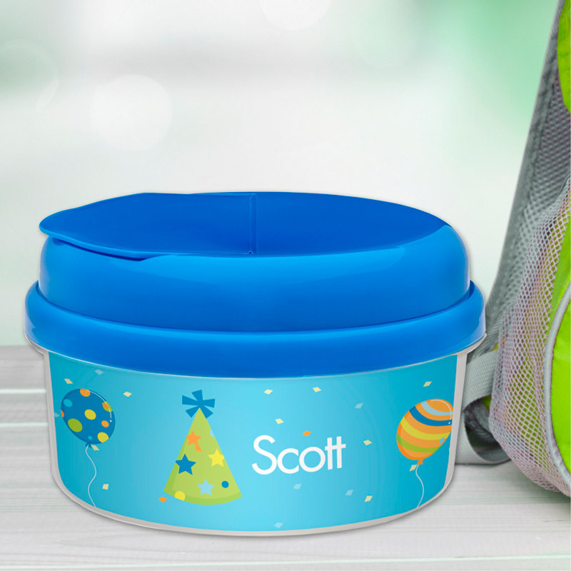 Boy Bday Cheers Custom Snack Bowl