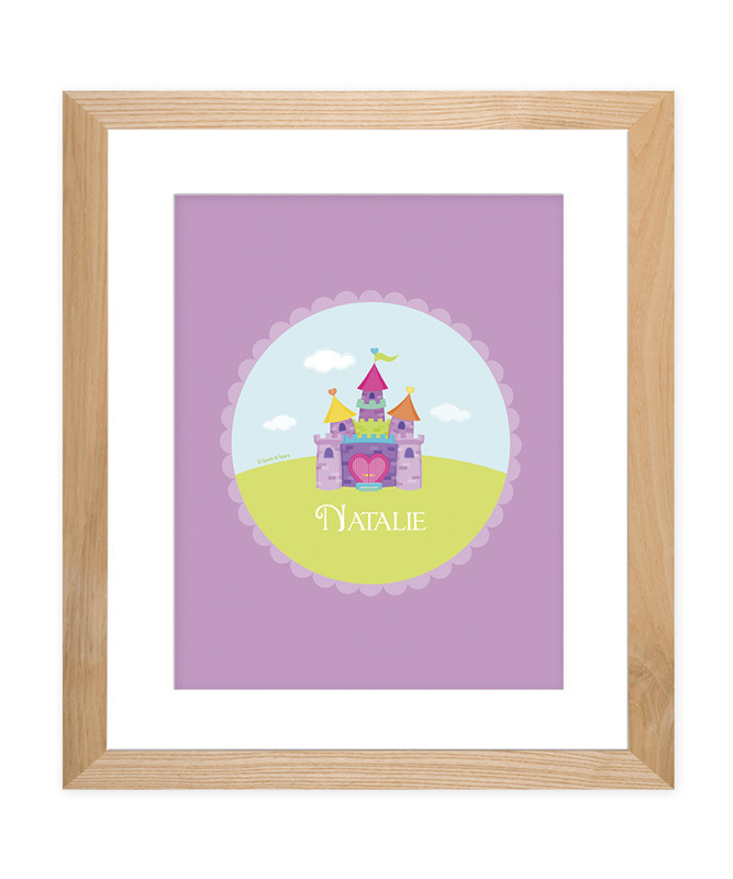 Pretty Heart Castle Kids Wall Art